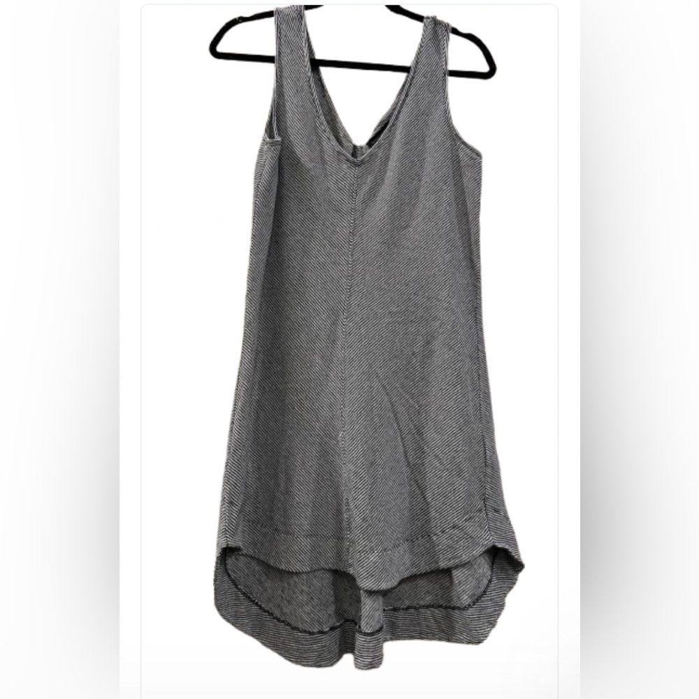 Banana Republic Black and White Striped Tank Shift Dress Pullover Women’s Sz S